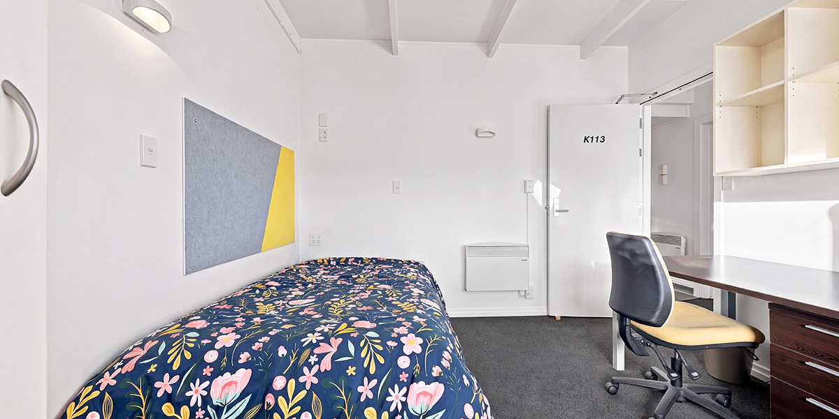 Single bedroom with desk
