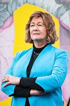 A headshot of Janet Hoek