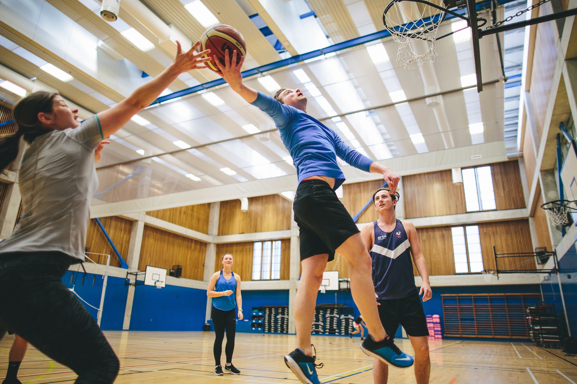 Blue Gym Basketball