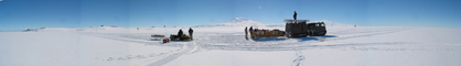 Antarctic seismic survey panoramic