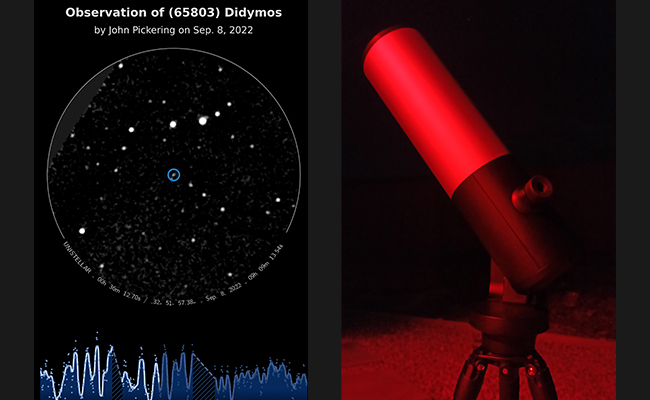 Didymos - Unistellar eVscope image