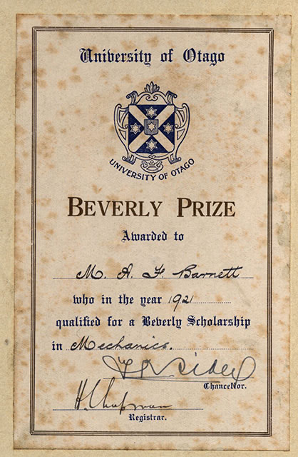 Beverly certificate