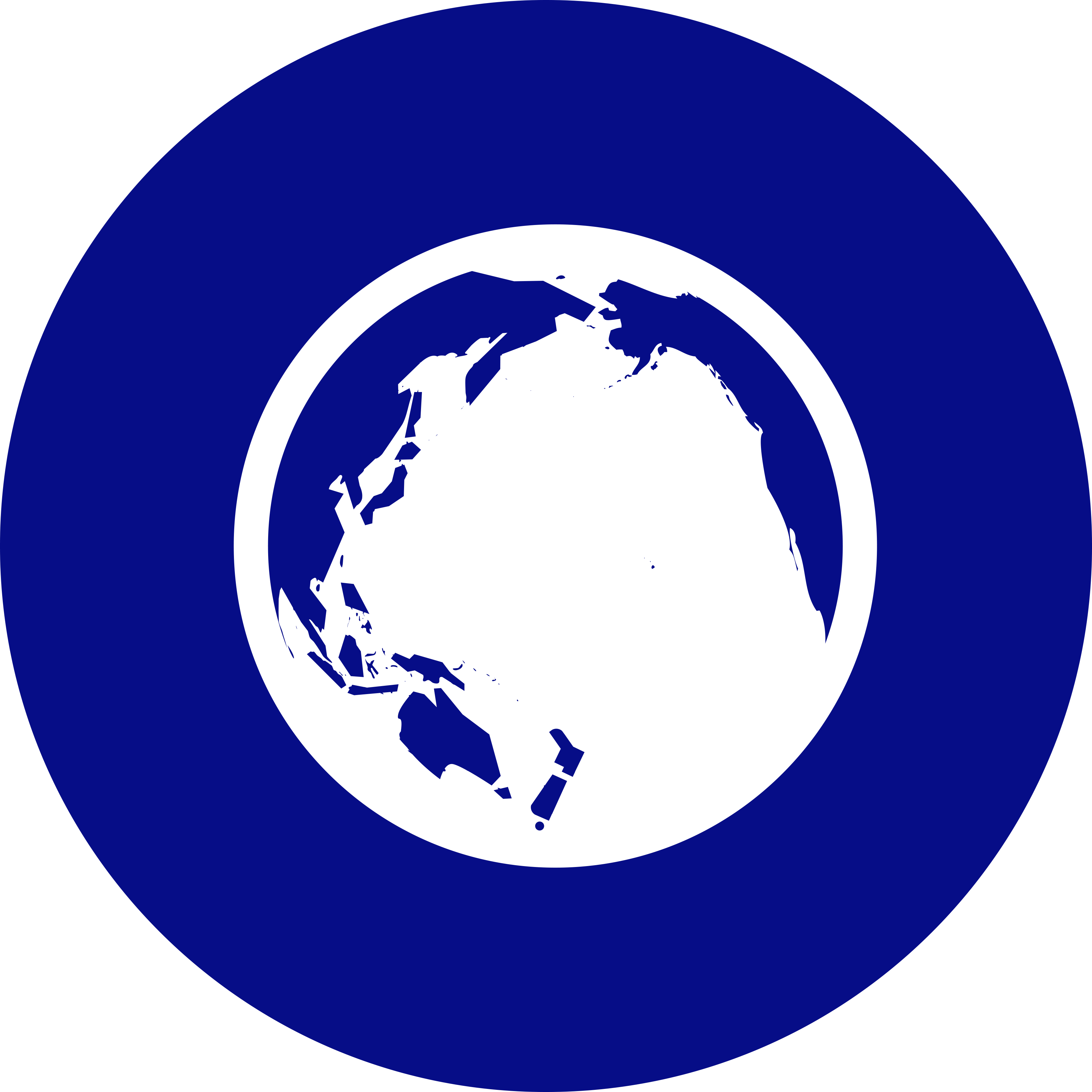 Blue planet Earth icon