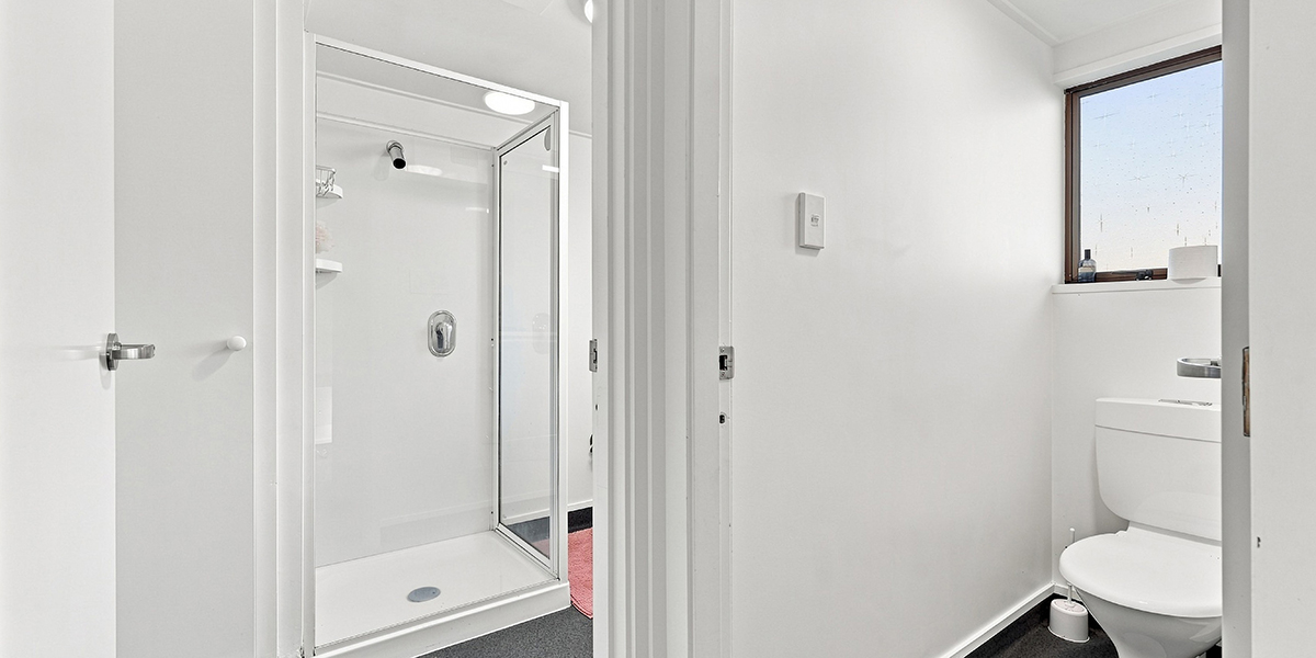 Shared bathroom facilities with shower