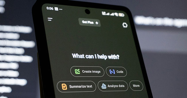Phone-with-AI-screen