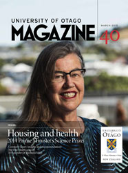 University of Otago Magazine issue 40 cover