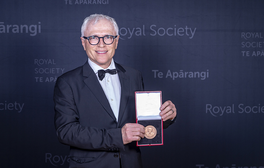 Professor Michael Baker with the Callaghan Medal image