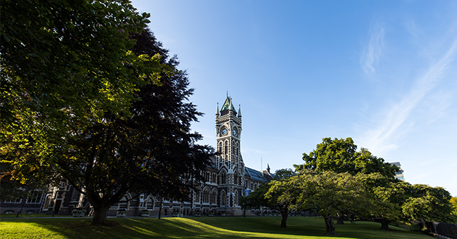 A picture of the University of Otago Clocktower