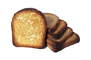 Photo of a stack of wholemeal toast