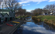 Clear winter day at the Antigua Boatsheds (June 2016)<br />Photo: Philip Pattemore