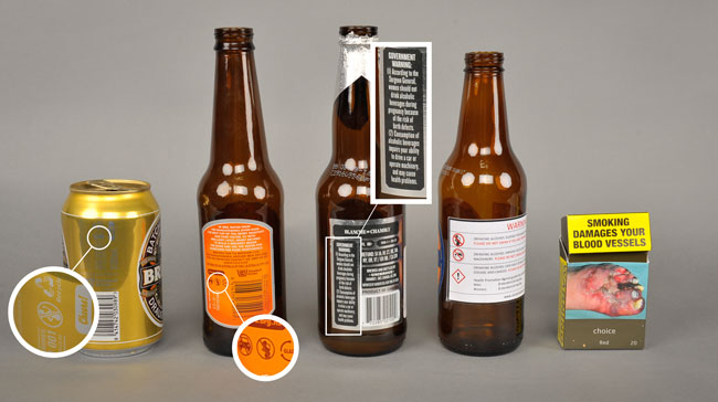 Warning labels on alcohol containers highly deficient, new research ...