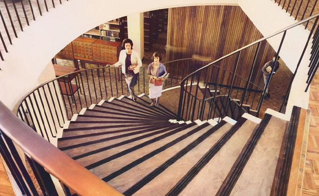 Central Library spiral staircase
