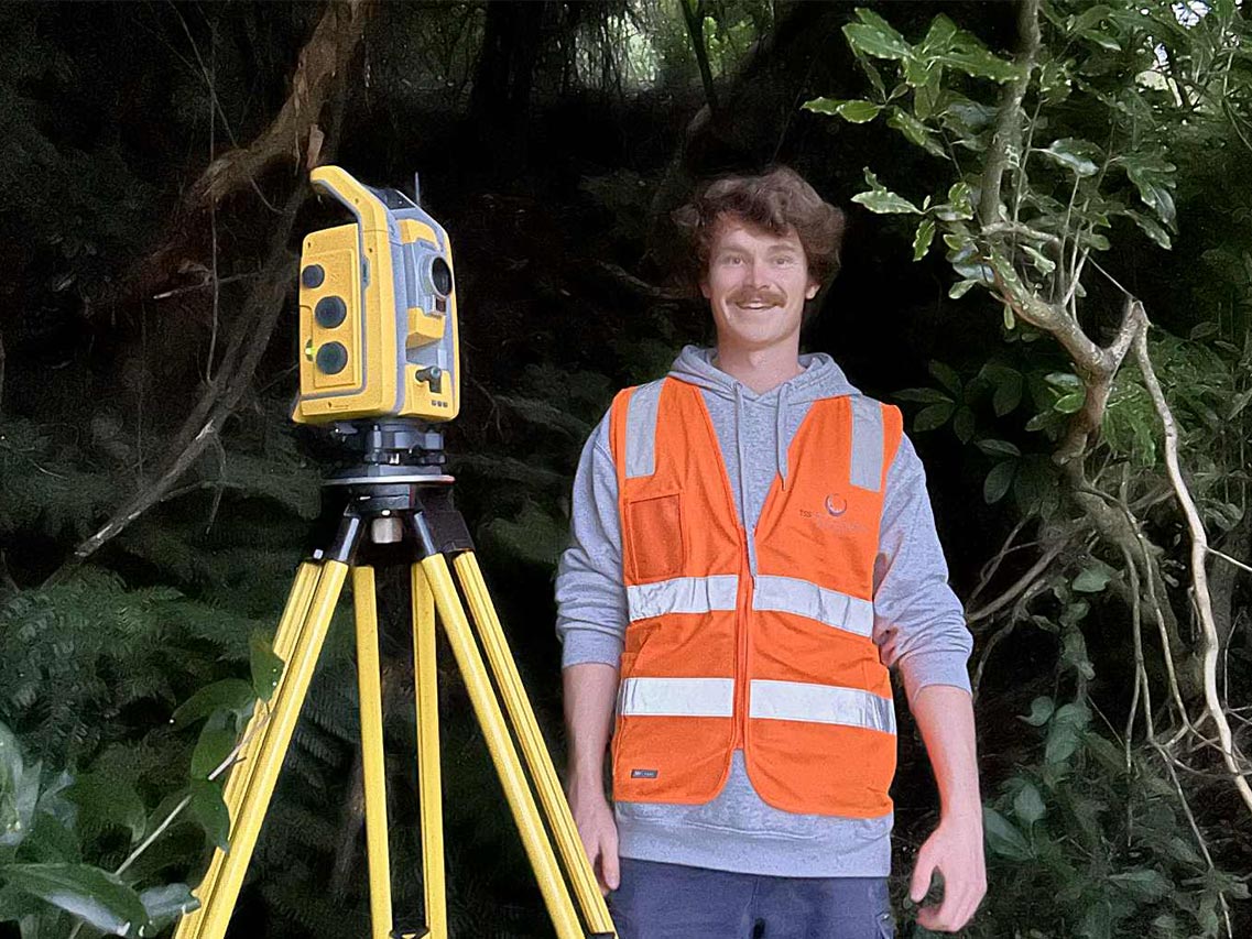Fourth-year School of Surveying student Brayden Foote received the 2025 Trimble Karahipi Hangarau/Technology Scholarship to support his studies.  