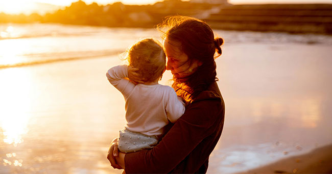 Woman-holding-baby