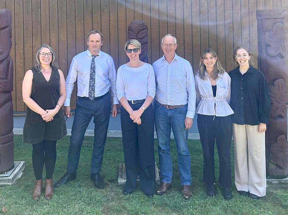 From left to right: Sally Gepp KC, Davey Salmon KC, Jenny Cooper KC, James Every-Palmer KC, Laura MacKay, Molly McDouall.