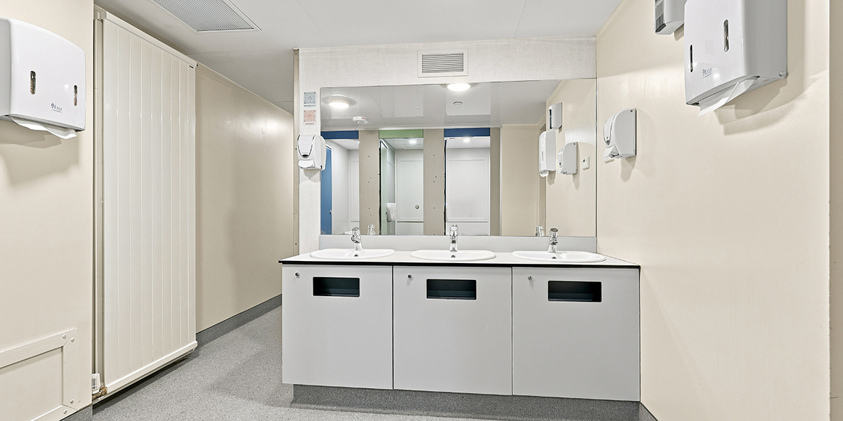 Sinks in a shared bathroom