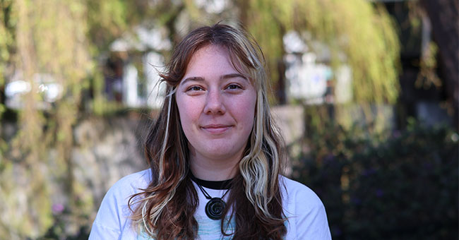 A woman is pictured outside.