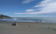 People enjoying a fine Labour Day at Sumner (2017)<br />Photo: Anna Young