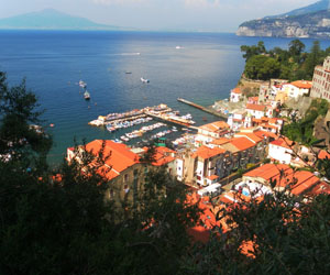 Sleeping Giant! Mt Vesuvius looms over the densely populated and popular tourist destination of the Gulf of Naples