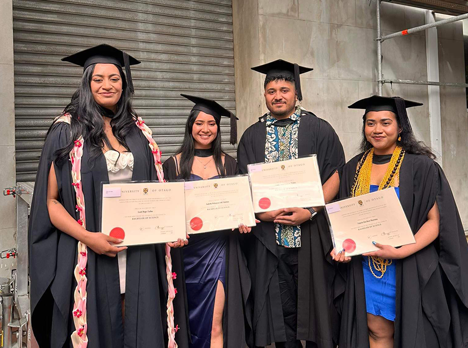 Vito Niuloa with fellow Pacific graduates image