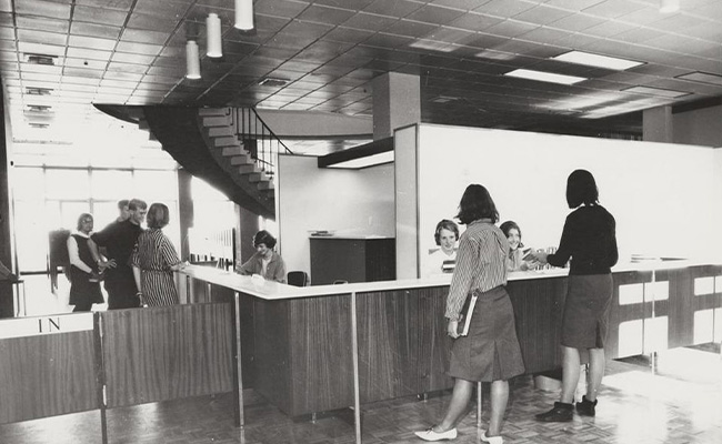 Central Library circulation desk 