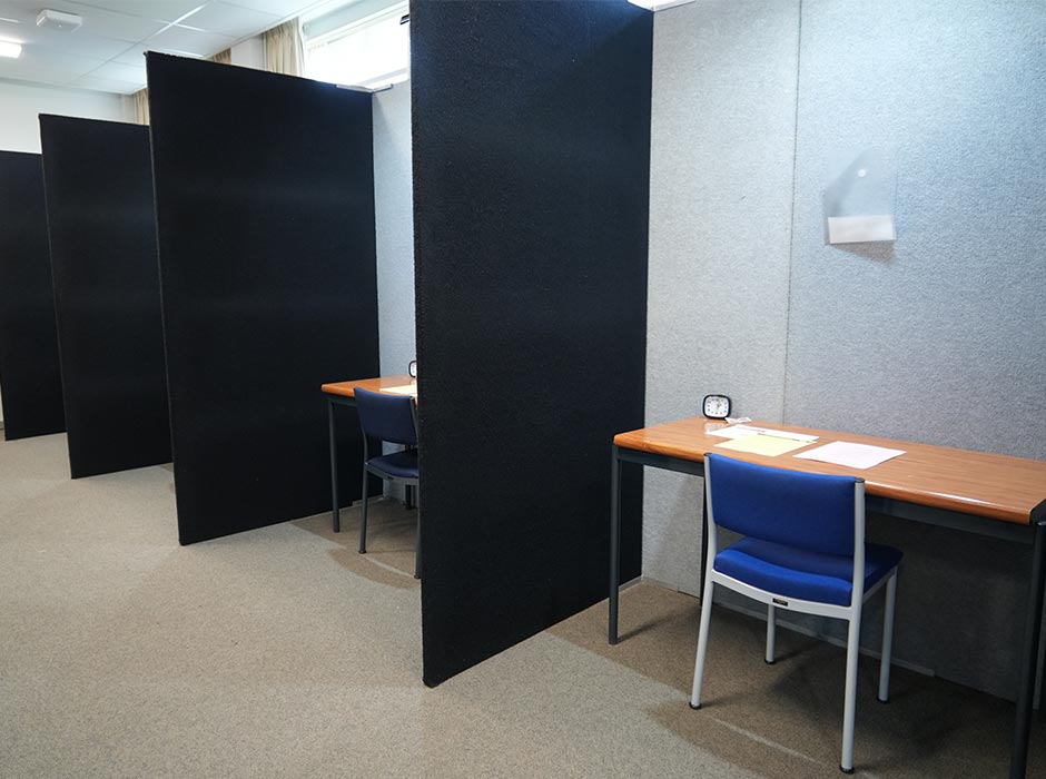 One of the low-distraction spaces.