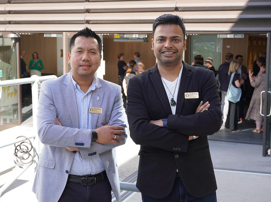 Associate Professor Htin Lin Aung (left) and Associate Professor Aniruddha Chatterjee.