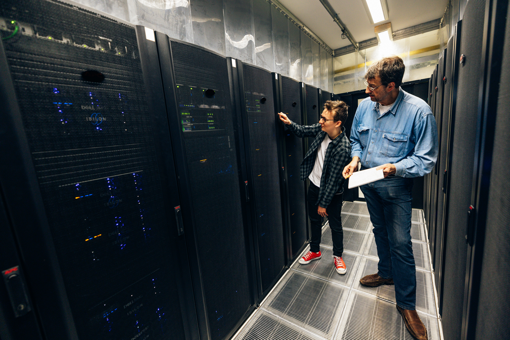 Staff in Datacentre