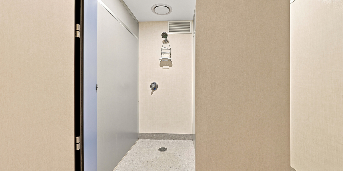 View of a shower cubicle