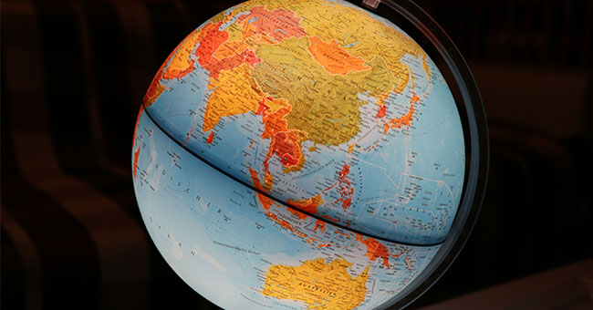 Glowing globe image
