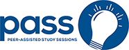 Blue PASS logo