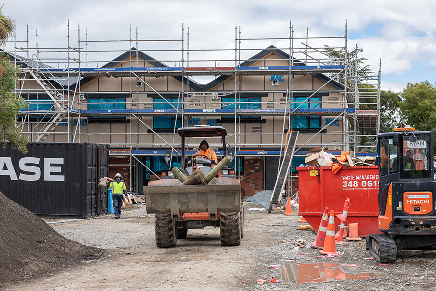 House and scaffold