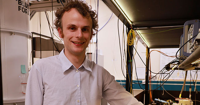 Dr Luke Trainor will study how ‘rare-earth-doped magnetically ordered crystals’ may unlock quantum technology 