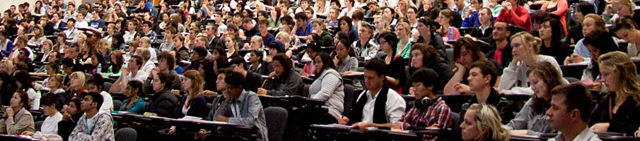 Students in lecture theatre