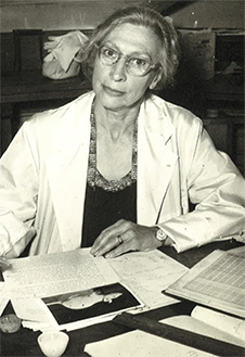 Dr Muriel Bell at work image