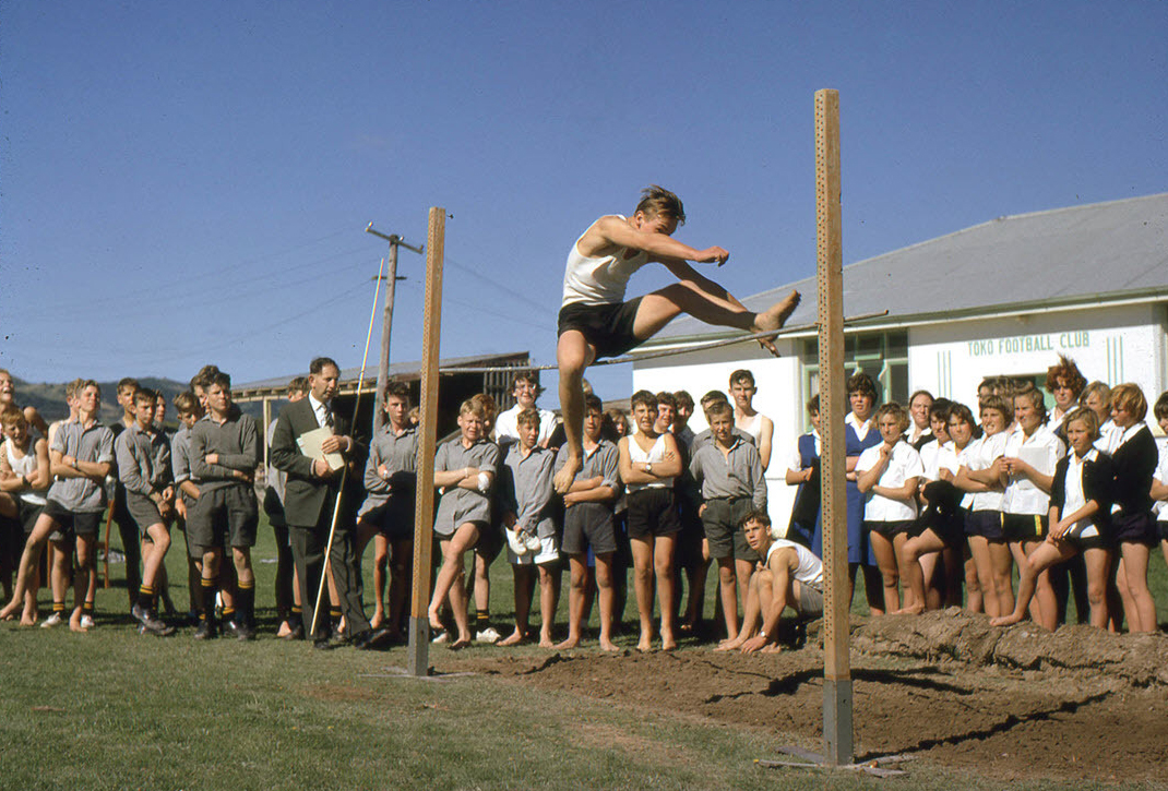 David Barclay, high jump, Tokomairiro District High School 