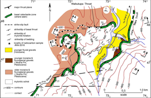 Waikukuoa close up Alpine Fault map