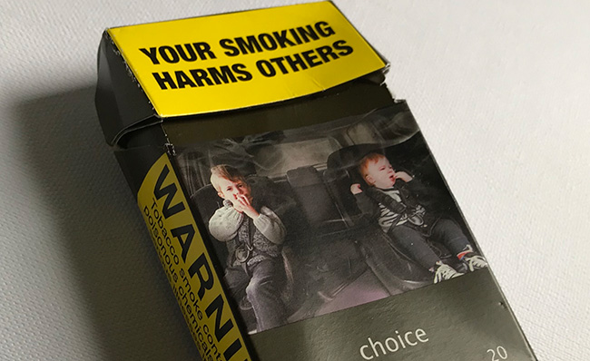 Cigarette packaging image