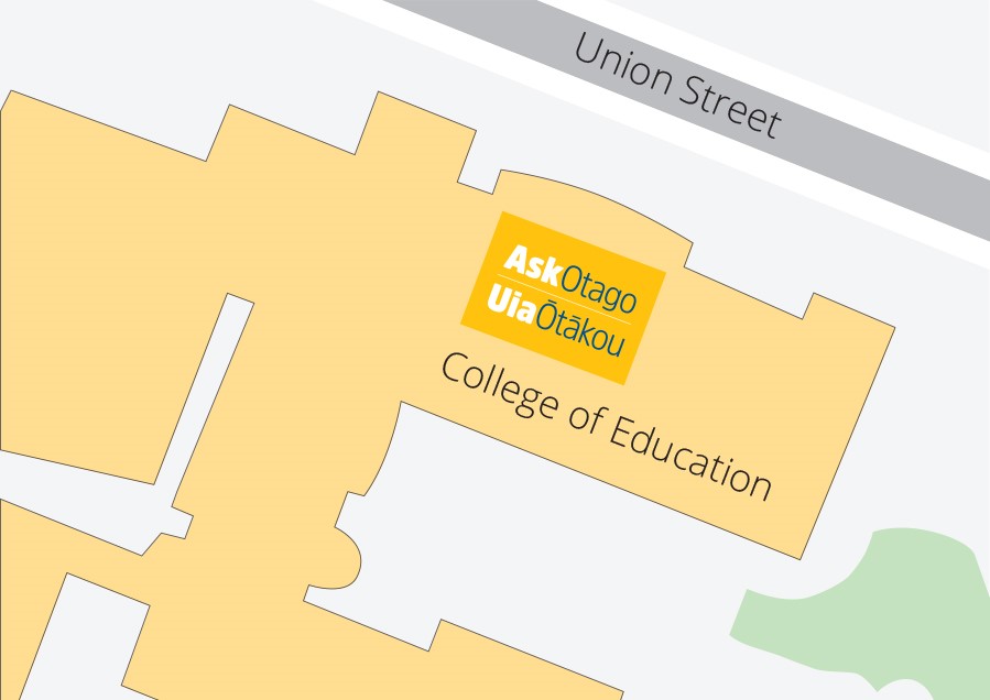 AskOtago college of education hub location map
