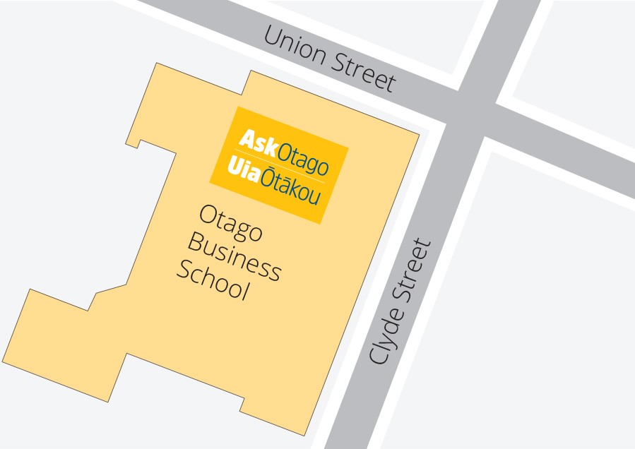 AskOtago Business School hub location map