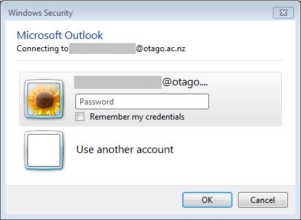 Screenshot of Windows Security sign in box