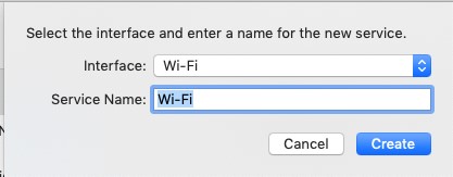 Screenshot showing fixing IP issue on Mac connecting to UO_Wifi Service name