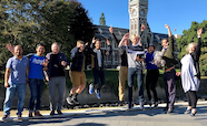 Students and staff on Otago campus thumb