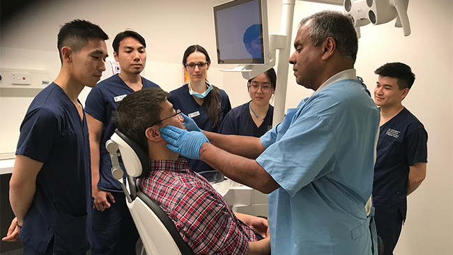 Oral Medicine students observe patient treatment