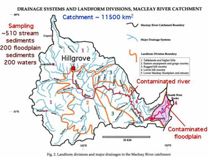 drainage systems and landform divisions, Macleay riaver Catchment