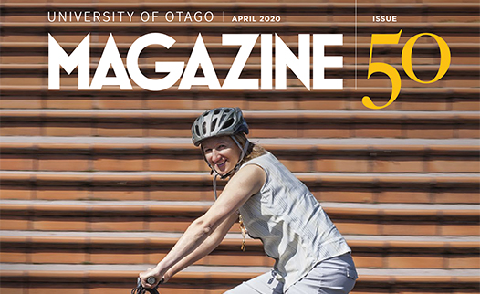 University of Otago Magazine cover from the 50th edition