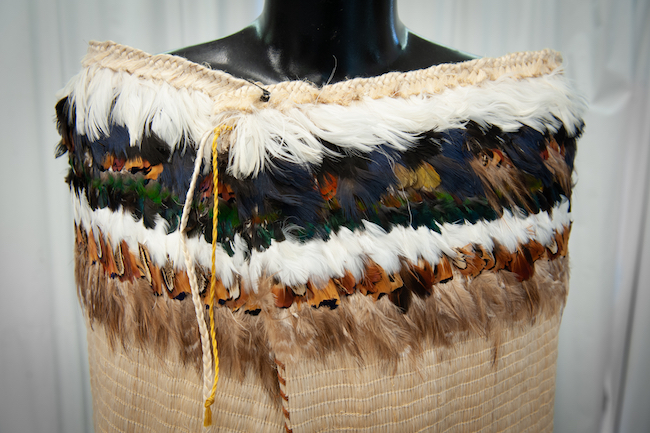 Kakāhu made from flax fibre and feathers image