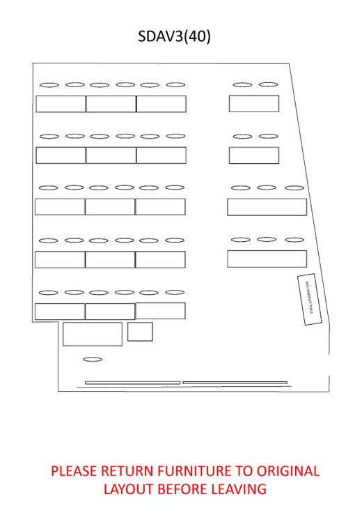 St David Seminar Room 3 floor layout