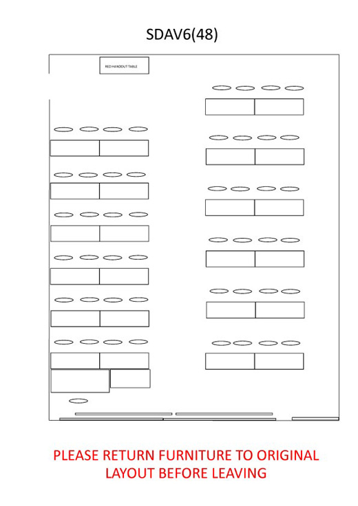 St David Seminar Room 6 floor layout