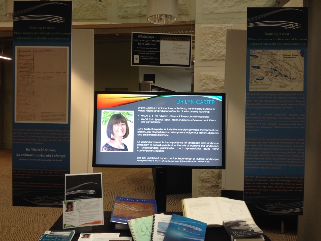 Māori Language Week display at Central Library 2015